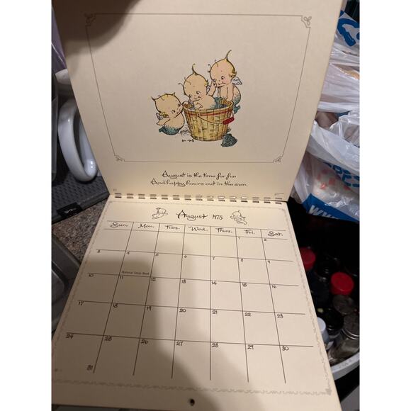 RARE 1975 Unused Kewpie Kalandar - Picture 8 of 9